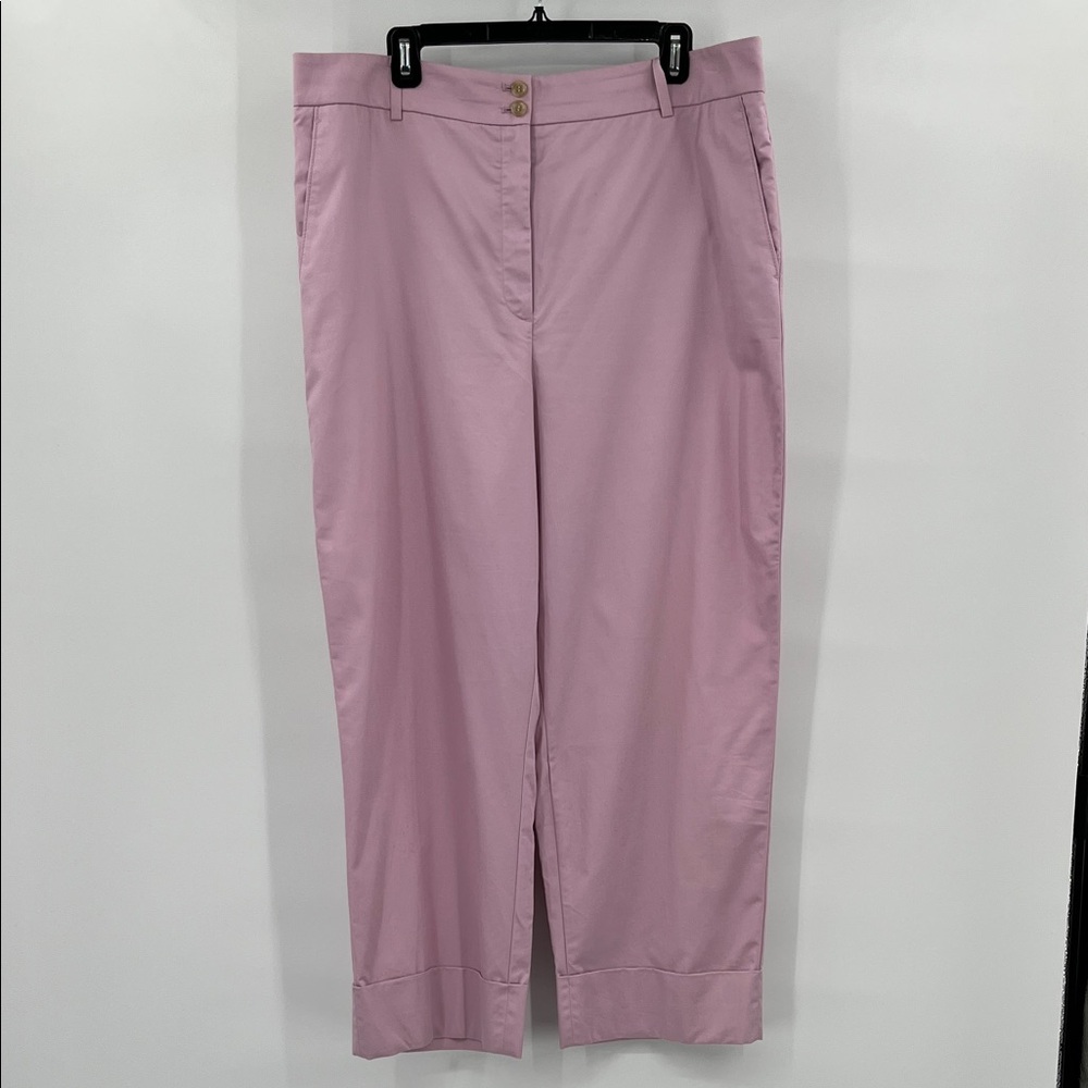 Ann Taylor Lilac Straight Leg Cuffed Pants Size 16